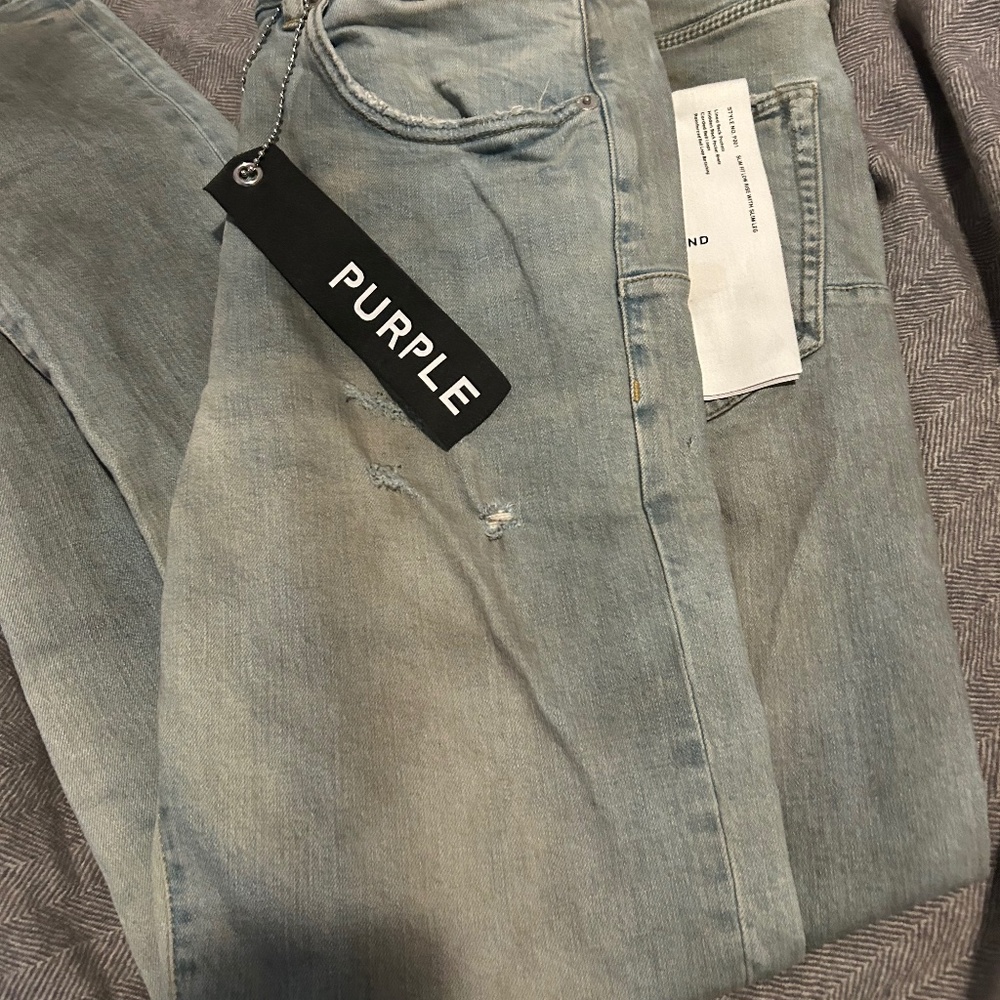 Purple jeans